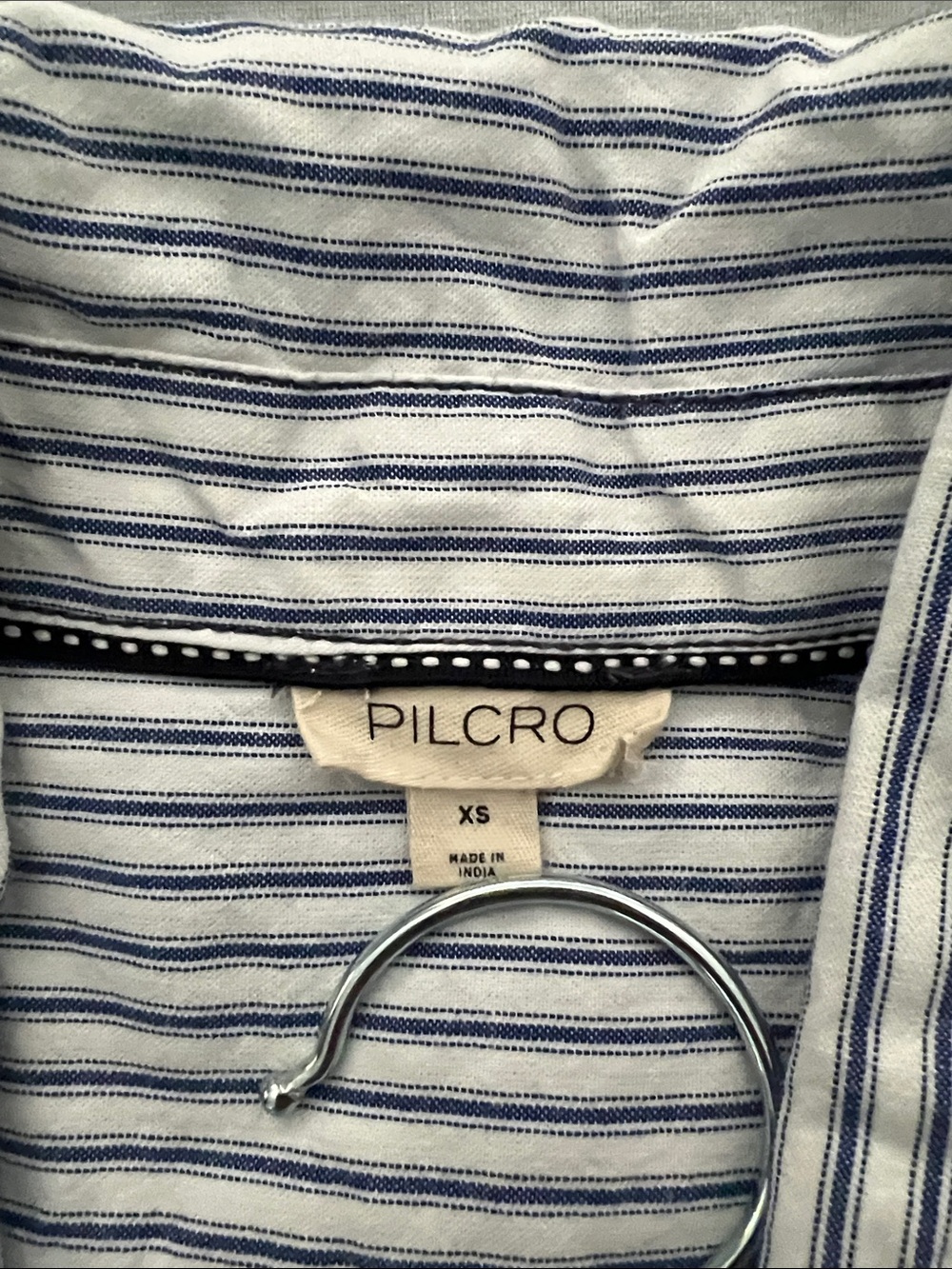 Anthropologie Pilcro Asymmetrical Button-Front Wrap Dress - size XS - Picture 3 of 11